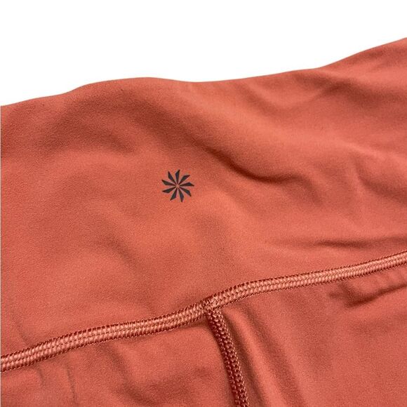 ATHLETA Rise Up Rib 7/8 Tight Orange Size Medium - Picture 7 of 8